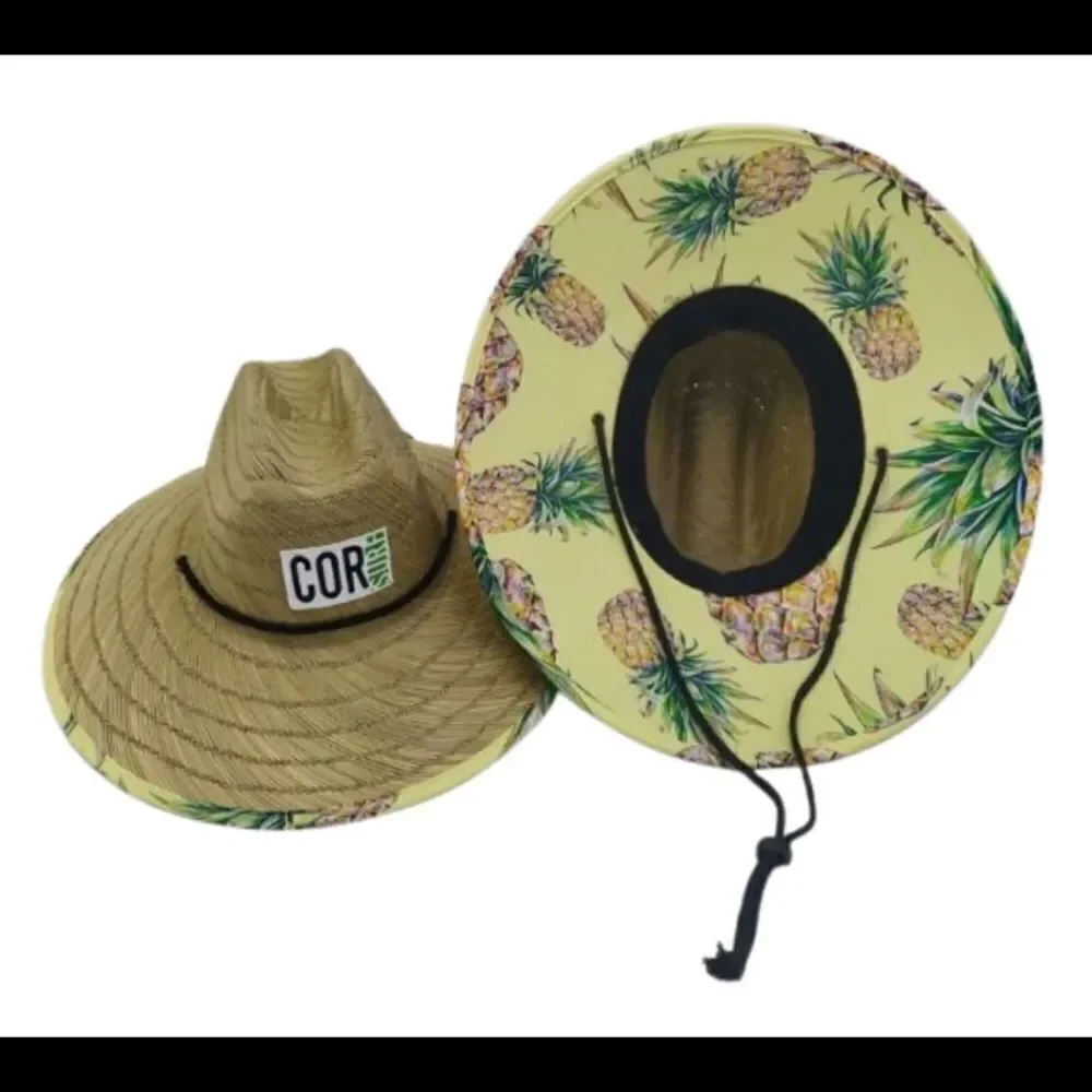 NWT COR Surf Straw Lifeguard Sun Hat